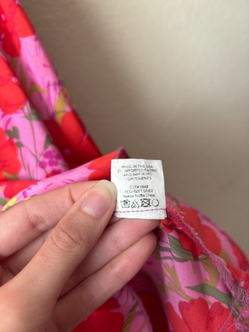 Show Me Your MuMu Pink + Red Floral Ruffle Midi Dress - Picture 8 of 12